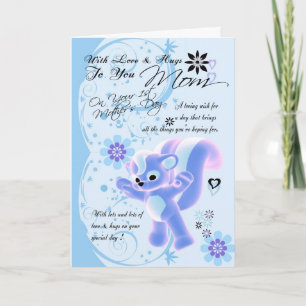 Primer Día de la Madre. Tarjeta del Día de la Madr