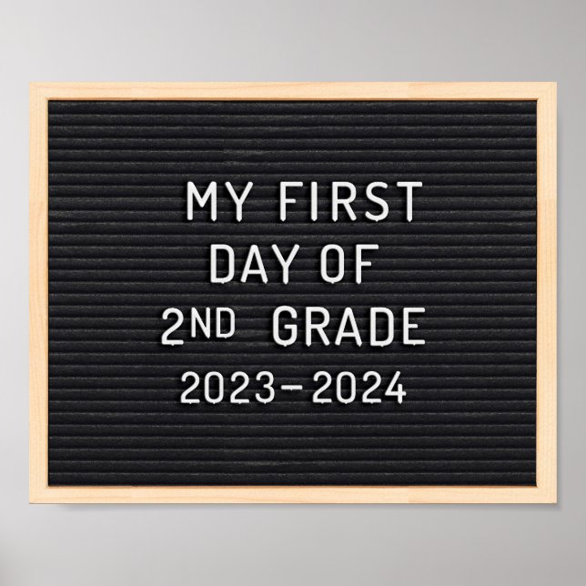 Primer día de la señal del segundo grado Primer dí (Frente)