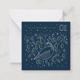 PRIMER DÍA DE NAVIDAD / Tarjeta de notas de papele