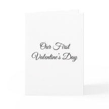 Primer Día de San Valentín Juntos | Tarjeta de San
