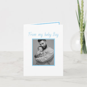 primer día del padre hijo Tarjeta plegada de felic