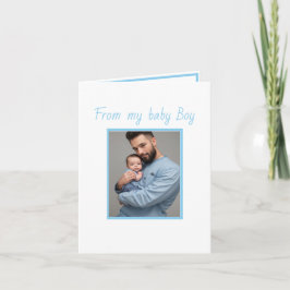 primer día del padre hijo Tarjeta plegada de felic