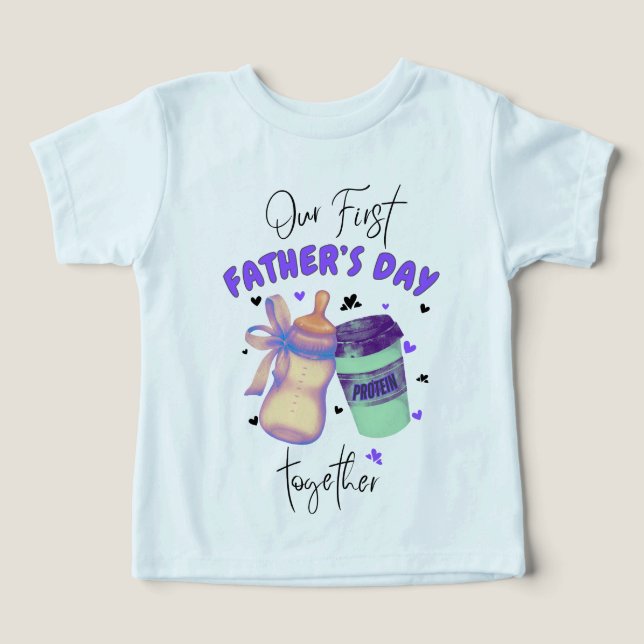 Primer Día del Padre Juntos Equipo de Coincidencia (Diseño delantero )