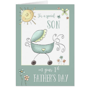 Primer Día del Padre para un hijo especial, transp