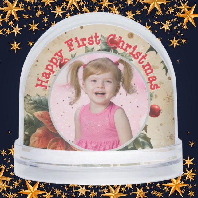 Primer globo de nieve floral de Navidad (Subido por el creador)