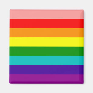 Primer imán de bandera del orgullo gay arcoiris