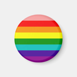 Primer imán de bandera del orgullo gay arcoiris
