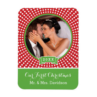 Primer imán fotográfico Keepsake de Navidad