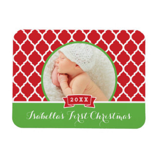 Primer imán fotográfico Keepsake de Navidad