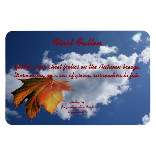 Primer imán otoño caído (Horizontal)