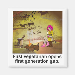 Primer imán vegetariano