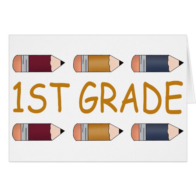 Primer lápiz de la escuela primaria (Anverso (Horizontal))