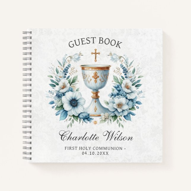 Primer libro de invitado de la Comunión de la Copa (Anverso)