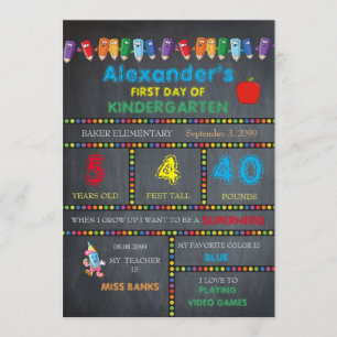 Primer MUCHACHO de la tarjeta de la guardería del