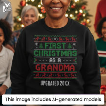 PRIMER NAVIDAD COMO ABUELA Jersey feo de Navidad p