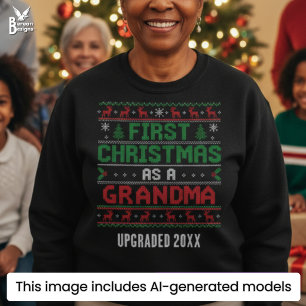 PRIMER NAVIDAD COMO ABUELA Jersey feo de Navidad p