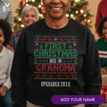 PRIMER NAVIDAD COMO ABUELA Jersey feo de Navidad p