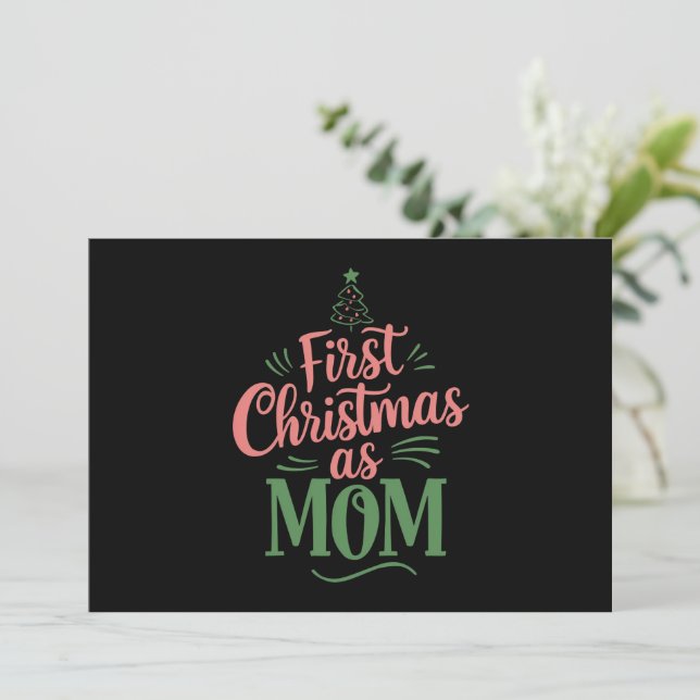 Primer Navidad como mamá coincidente Navidad  (Anverso de pie)