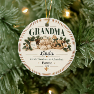 Primer Navidad como Ornamento de Abuela