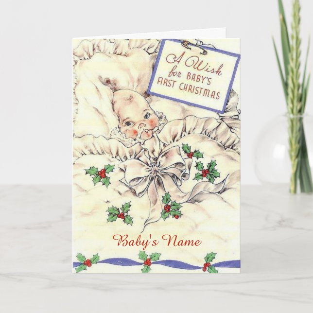 Primer Navidad de bebé adorable (Anverso)