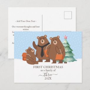 Primer Navidad de un Oso como Familia de 3