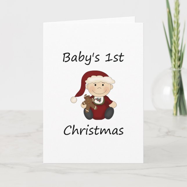 Primer Navidad del bebé (niño) (Anverso)