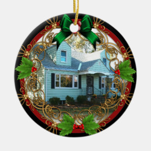 Primer navidad en el nuevo ornamento casero