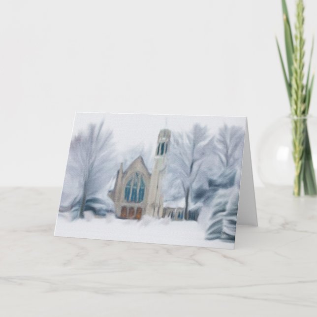 Primer navidad en las tarjetas de Nebraska (Anverso)