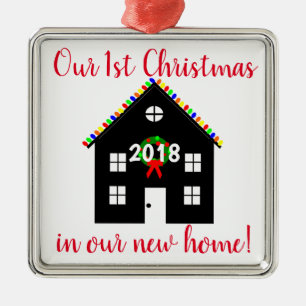 Primer navidad en nuevos ornamentos caseros del