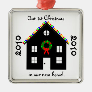 Primer navidad en nuevos ornamentos caseros del