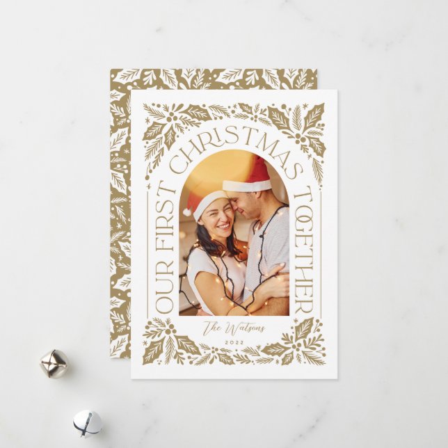 Primer Navidad Juntos Arco 3 Colage de Fotos (Anverso/Reverso In Situ)