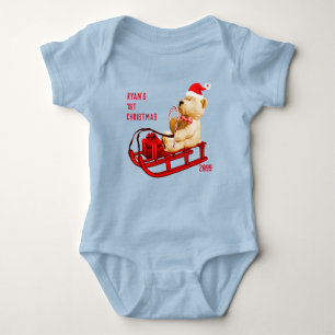 Primer Navidad Teddy Bear Jersey Bodysuit