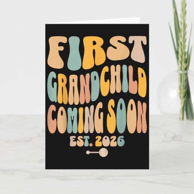 Primer Nieto Próximamente Anuncio de Bebé 2026 (Anverso)