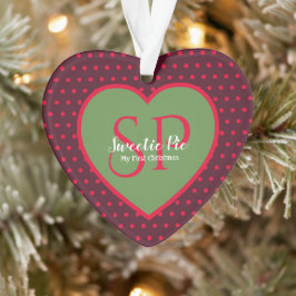 Primer Ornamento de Corazón de Navidad