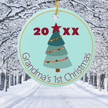 Primer ornamento de fotos de Navidades de la abuel