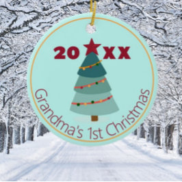 Primer ornamento de fotos de Navidades de la abuel