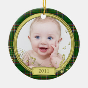 Primer ornamento de fotos navideñas del irlandés T