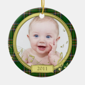 Primer ornamento de fotos navideñas del irlandés T