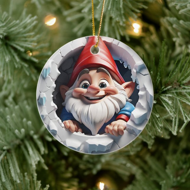 Primer ornamento de Gnome de Navidad (Árbol)