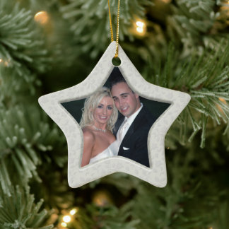 Primer ornamento de la foto del navidad del
