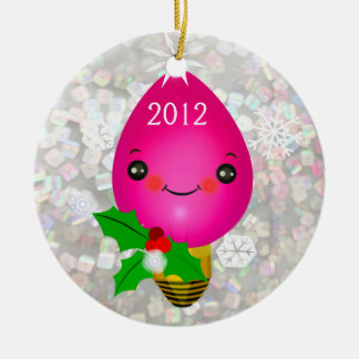 Primer ornamento de la foto del navidad del bebé