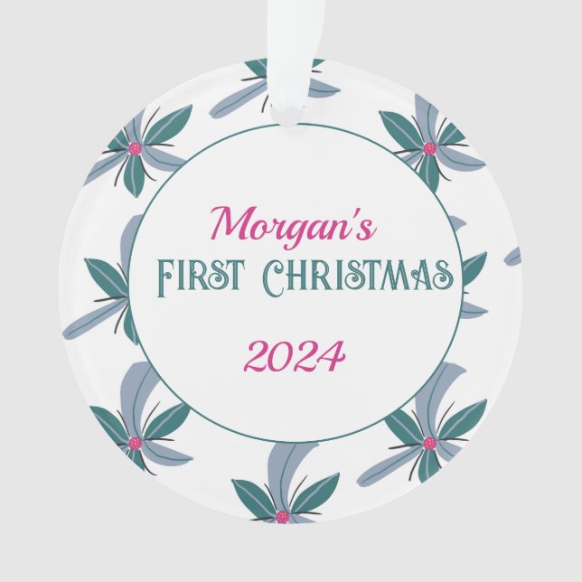 Primer Ornamento de Navidad (Anverso)