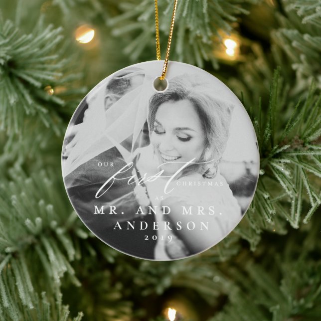 Primer Ornamento De Navidad Casado (Árbol)