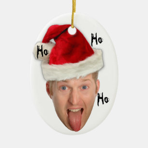 ¡Primer ornamento de Navidad de Claude!  Ho Ho Ho