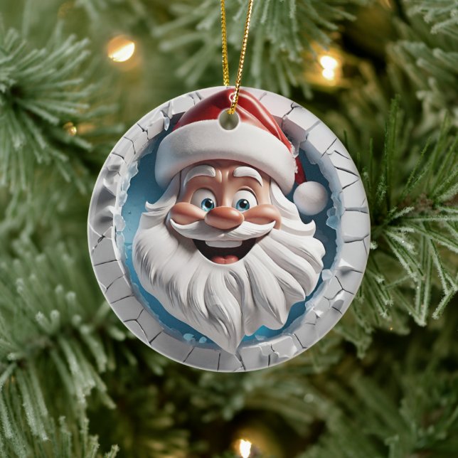 Primer Ornamento de Santa Navidad (Árbol)