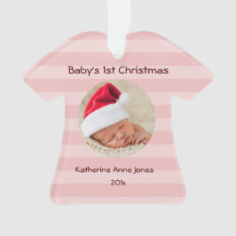 Primer ornamento del acrílico del navidad de la