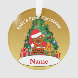Primer ornamento del árbol de navidad del bebé