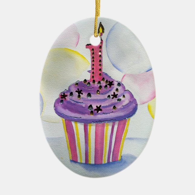 Primer ornamento del cumpleaños (Frente)