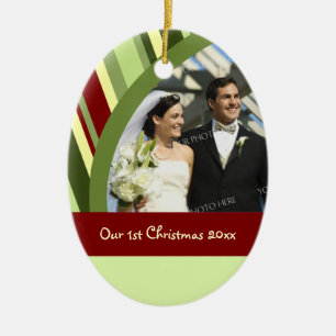 Primer ornamento del navidad de la foto del