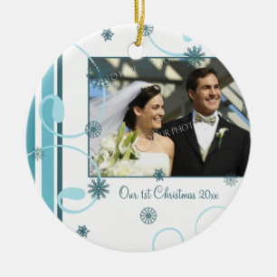 Primer ornamento del navidad de la foto del